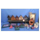 Lg Wooden Shelf/Coat Rack 28x11",Wood Framed