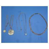 Sterling Necklaces/Chains, Pewter Sand Dollar