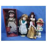 Red Shed "Rebecca" Porcelain Doll w/box 18.5",