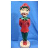 Vintage Christmas Elf Blowmold-16"H
