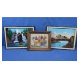 Vintage 3D Wall Art&Needle Point