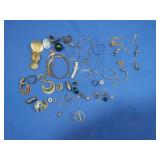 Asst. Costume Jewelry Pcs-broken,single earrings