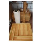 Wooden Lot-Paper Towel Stand,Coffee Mug Tree,