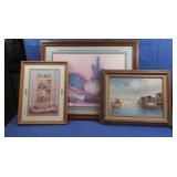 3 Framed Art Pieces-Print of Navajo Items