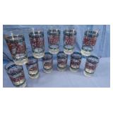 Tiffany Style Vintage Pepsi-Cola Drinking Glasses