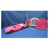 Barbie Walkie Talkie, Car,Make Up Mirrors