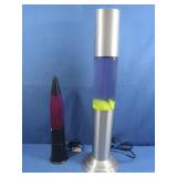 2 Lava Lamps 34" & 15" tall