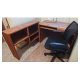 2 Solid Wood Desk Shelves&Computer Chair