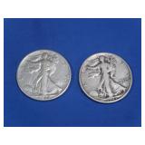 1943&1944 Walking Liberty Half Dollars-90% Silver