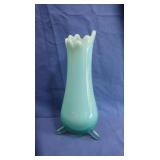 Vintage Fostoria Heirloom Green Opalescent Swung