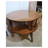 23" High,23" Round Vintage End Table