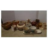 Asst of Ceramic&Glass Planters