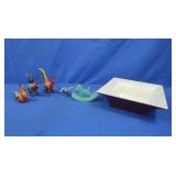 Vintage Leno Barnyard Brilliance Hand Blown Glass