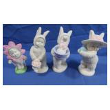 Dept 56 Easterline "Snowbunnies" 4 Figures