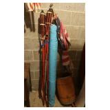 Patio Umbrella&Tiki Torches