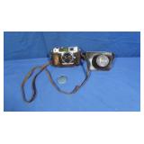 Vintage Petri Camera w/Leather Case