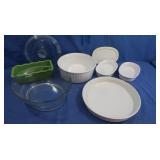 Corning ware Caserole Dishes,Mixing Glass Bowl