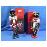15"&13" Tall Wooden Nut Crackers