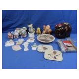 Vintage Piggy Bank&Asst Candles