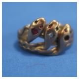 10K Snake Ring