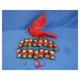 Vintage Czech Blown Mercury Glass Bead Ornaments