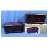 2 Wooden Jewelry Chests