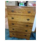 54" Tall Solid Wood Chest of Drawers