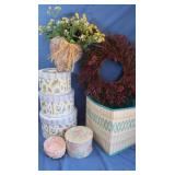 Decorative Boxes,Floral Arrange,Wreath&more