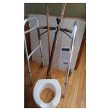 Wheeled Walker,Cane,2 Walking Sticks,Raised