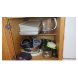 Kitchen Cabinet Contents-Lg Plastic Storage