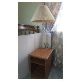 Table/Shelf w/Attached Lamp 13.75x19x22",Table