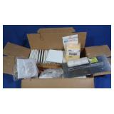 4.25x4.25 Ceramic Tile w/Notched Trowel&Sponge