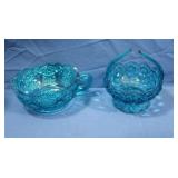 Vintage LE Moon&Stars Glass Bowls-Colonial Blue
