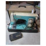 Vintage Brother Sewing Machine-works-&Box of