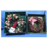 2 Christmas Wreaths