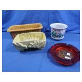 Haeger Art Pottery Planter,Smith Glass Sculptor