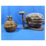 Vintage Handcarved Ceramic Candy Dish