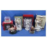 Various Ceramic Christmas Statues incl 1