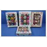 Vintage Glass Christmas Balls w/boxes