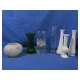 Milk Glass Bud Vases,Frosted Lamp Globe,Vases