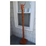 Wooden Coat Tree 63",Good Cond.