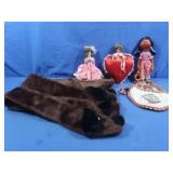 Vintage Dolls&Mexican folk Art Doll