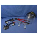18" Bolt Cutters,Stanley Face Shield, 2 5" Clamps