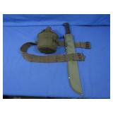 Machete-22",Army Issue Canteen&Belt
