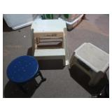 4 Step Stools-3 Plastic&1Metal