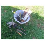 Resin Planter w/Garden Tools&more