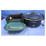 Crockpot,turns on,Pyrex Casserole Dish w/carry