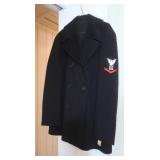 US Navy Peacoat,Double Breasted,Wool w/the Navy
