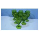 L.E. Smith,Vintage Daisy&Button Avocado Green