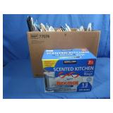 200 Ct 13 Gallon Kitchen Bags&Hangers